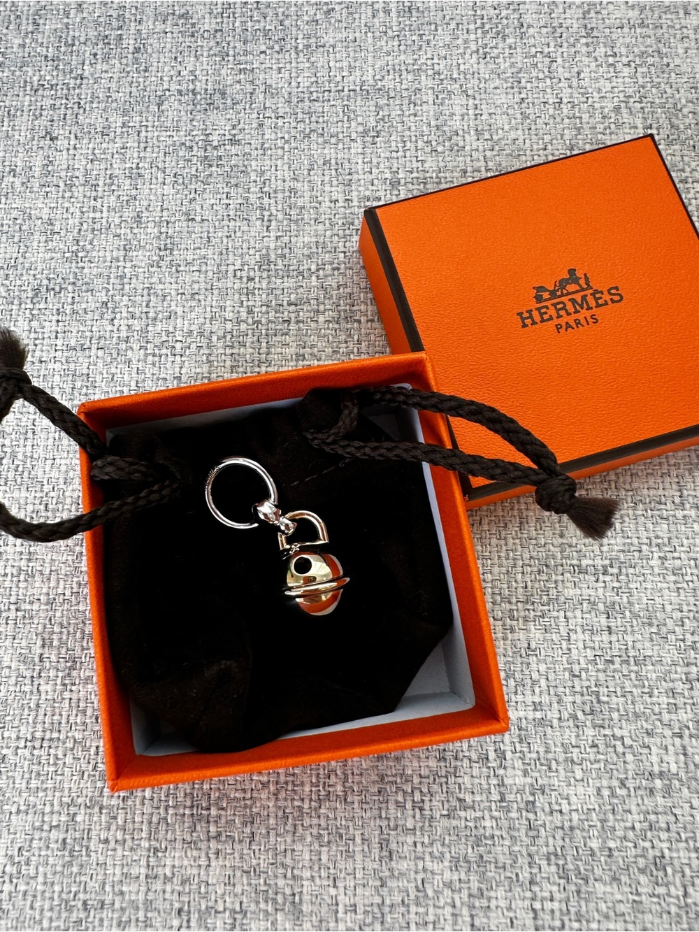 Hermes Charms Grelot Twilly Ring